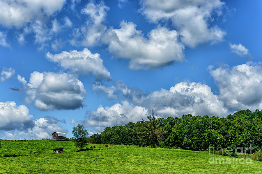 Sky Field and Barn Photograph by Thomas R Fletcher