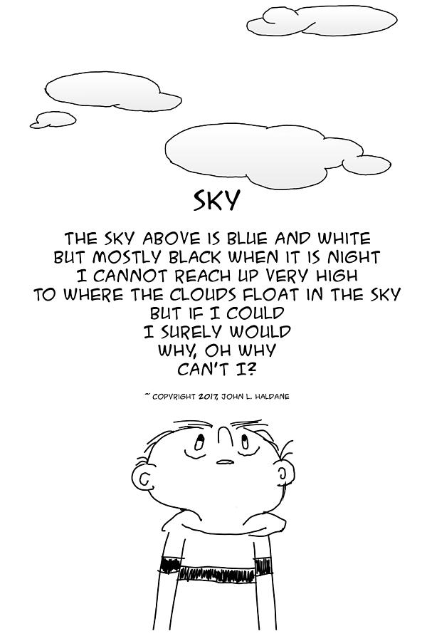 Sky Drawing by John Haldane