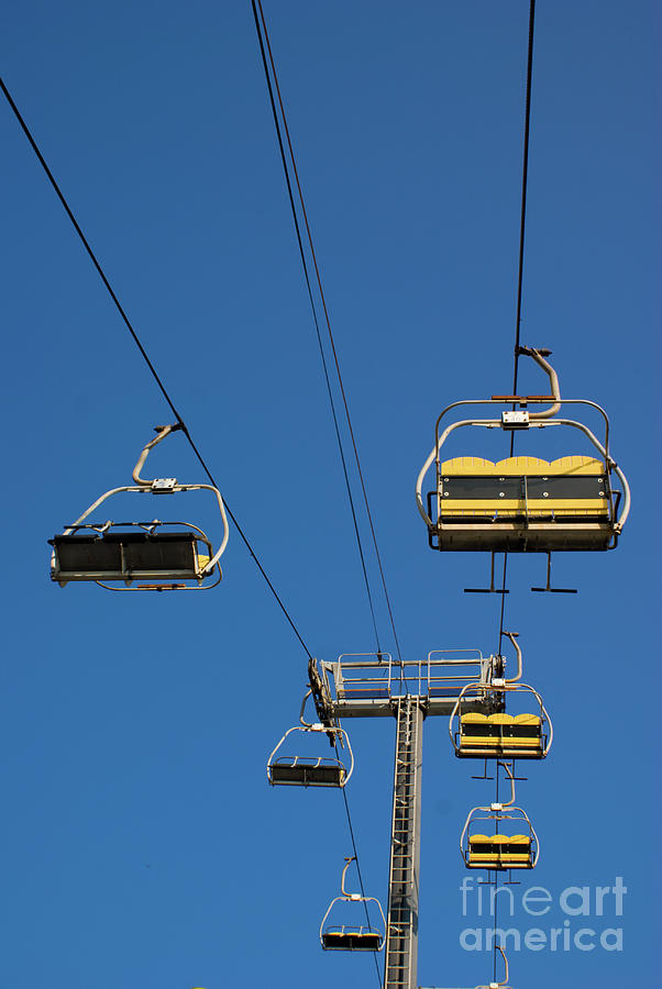 Sky lift or Ski lift rides.  Photograph by Anthony Totah