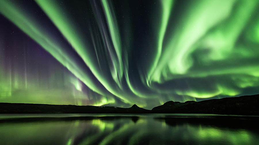 Aurora Photograph - Sky on fire by Kolbein Svensson Aurora Photograph - Sky on fire by Kolbein Svensson
