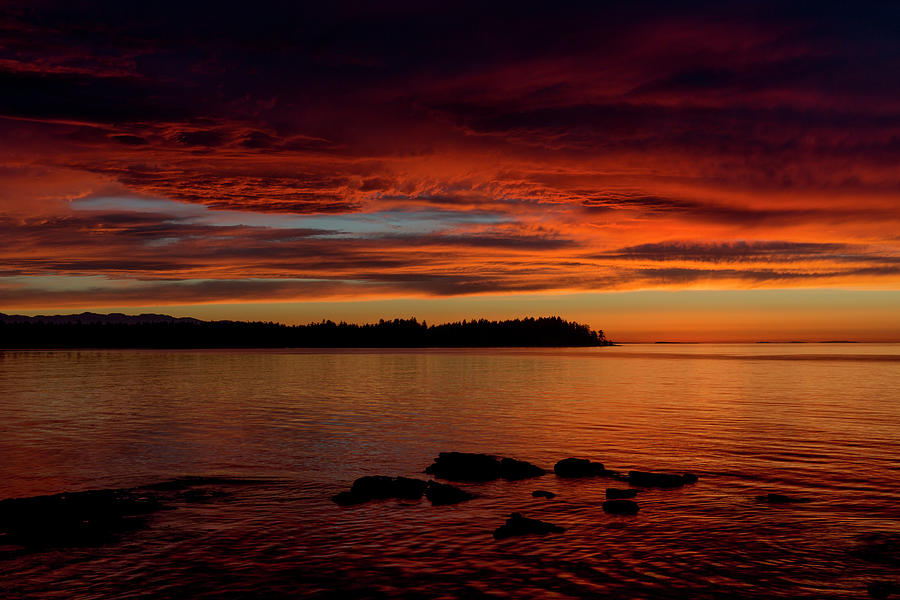 Sunset Photograph - Sky On Fire by Randy Hall