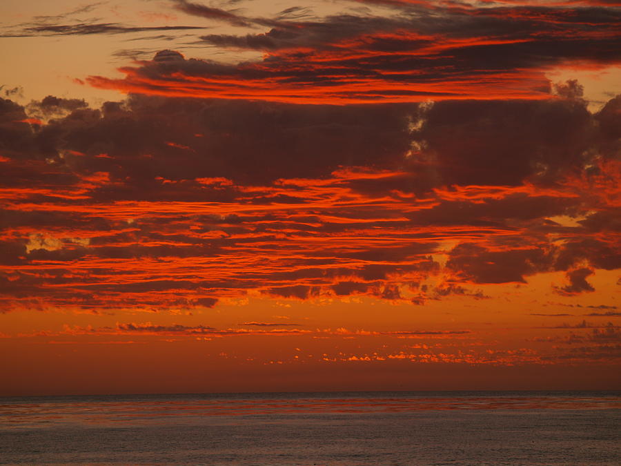Sunset Photograph - Sky on Fire by Richard Mansfield