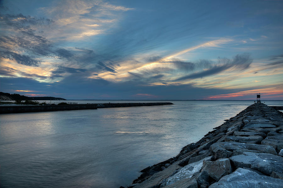 Sky over Peconic Bay Photograph by Steve Gravano