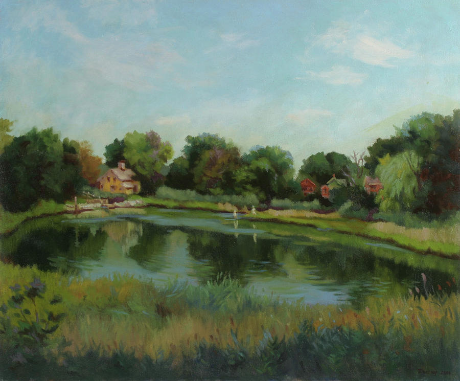 Sky Pond Painting by Bruce Zboray