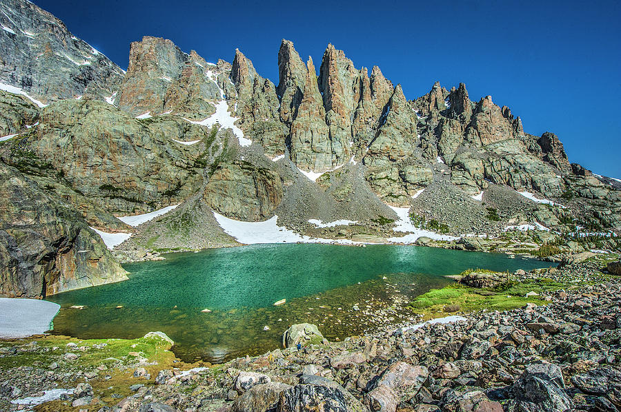 Rocky Mountain National Park Photograph - Sky Pond In Rocky Mountain National Park by The Hiking Mermaid