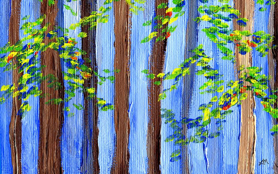 Tree Painting - Sky Through Trees by Linda Mears
