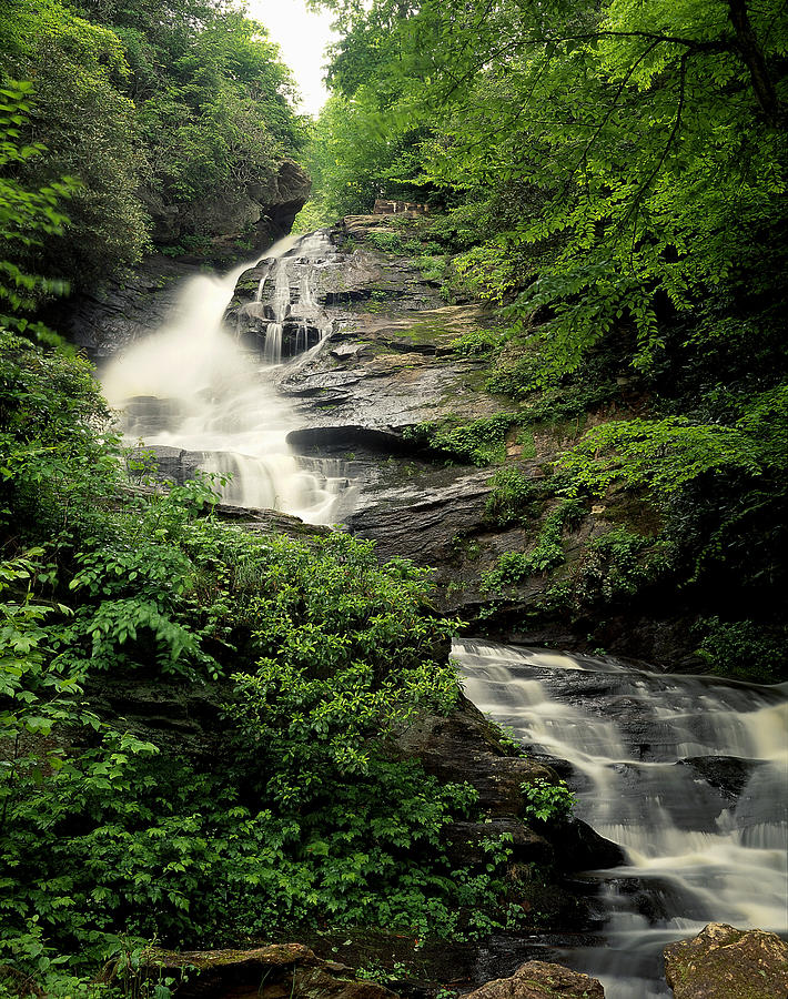 Sky Valley Falls Spring Photograph by Mark W Hutchison - Fine Art America