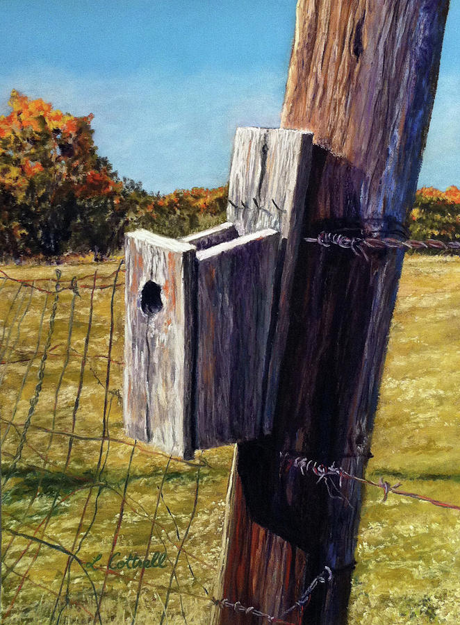 Birdhouse Pastel - Sky View by Laura Cottrell Birdhouse Pastel - Sky View by Laura Cottrell