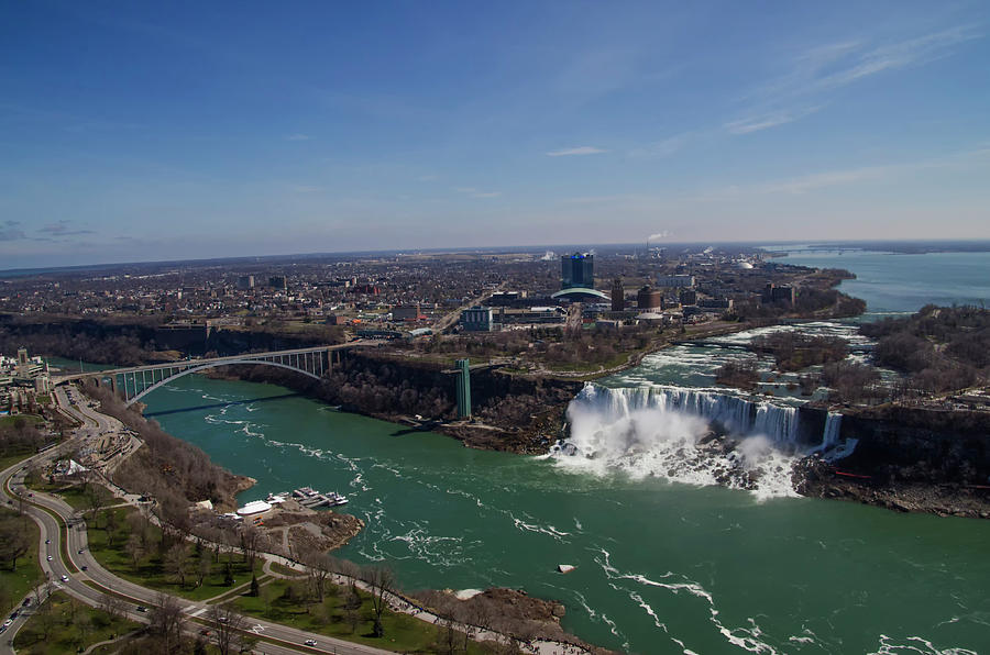 Sky View of Niagara Falls Photograph by Bill Cannon