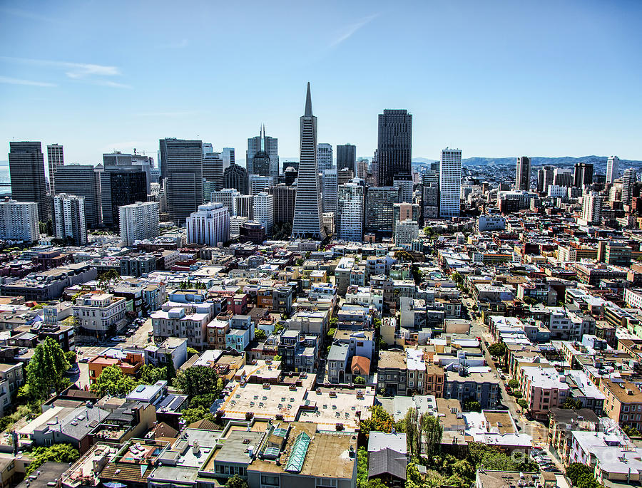 Sky View of San Francisco  Photograph by Chuck Kuhn