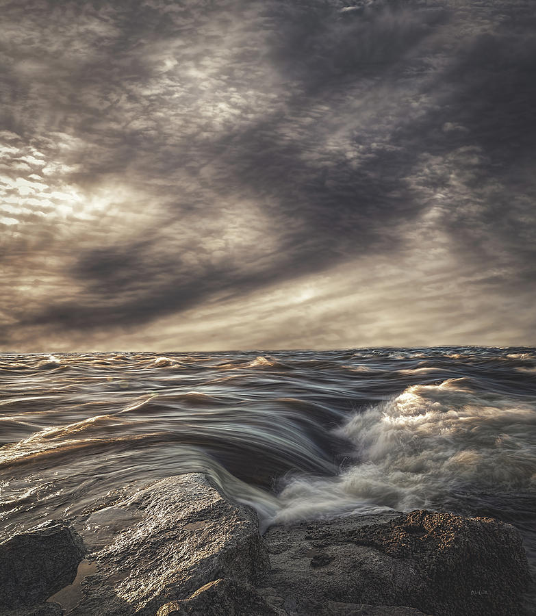 Sky Water Rocks Photograph by Bob Orsillo