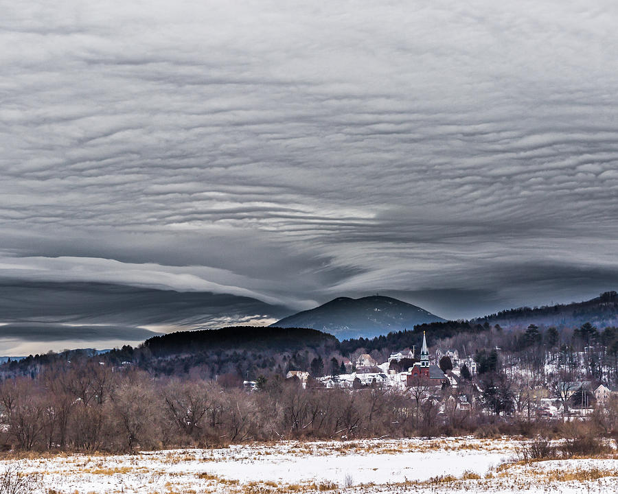 Winter Photograph - Sky Waves by Tim Kirchoff