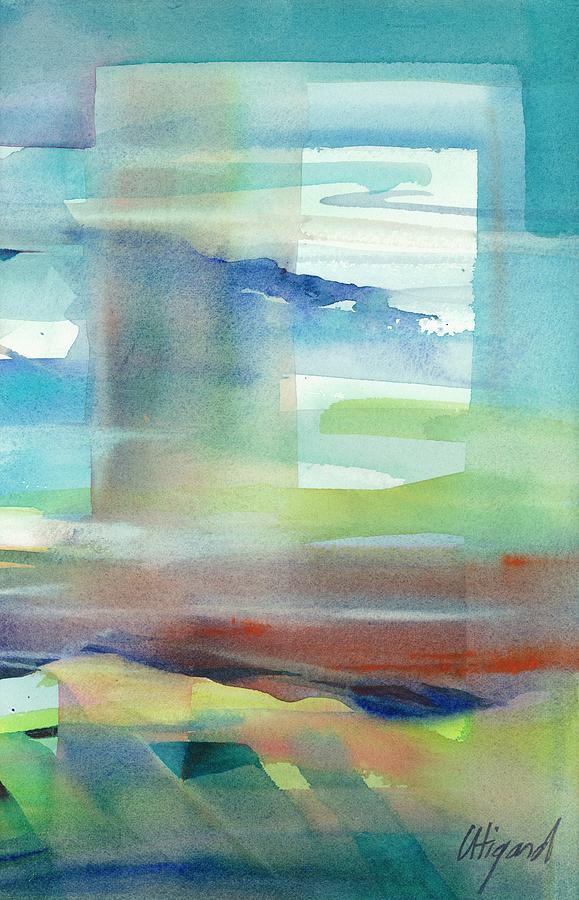 Sky Window 1 Painting by Carolyn Utigard Thomas
