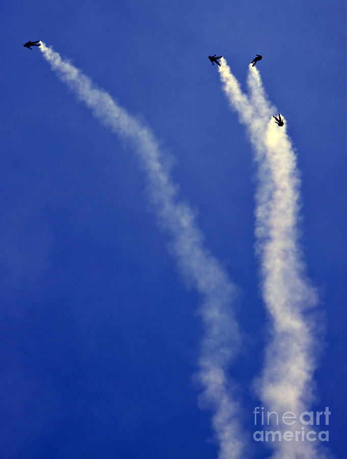 Skydivers Photograph by Ang El