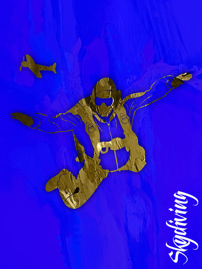 Skydiving Collection Mixed Media by Marvin Blaine
