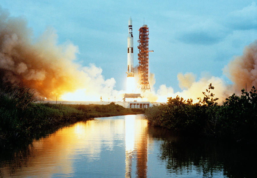 Skylab Space Station - Saturn V Launch Photograph by War Is Hell Store