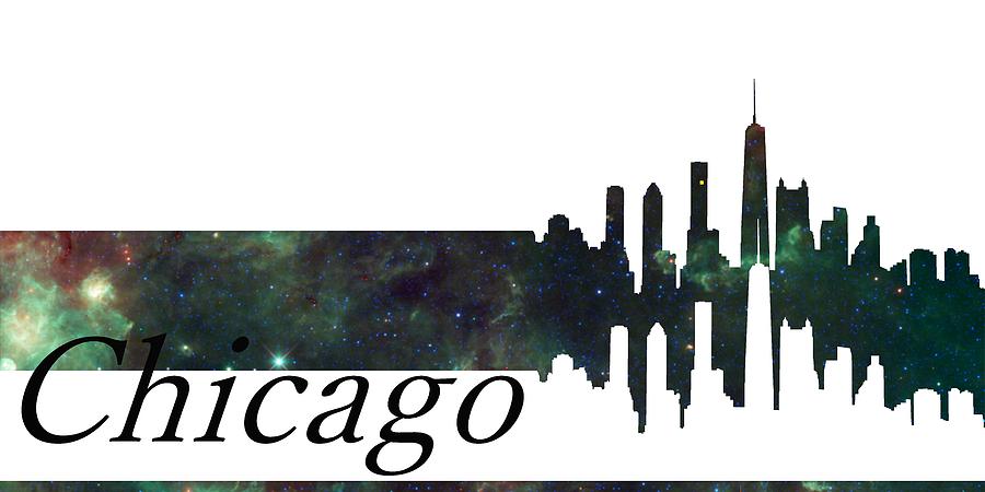 Chicago Digital Art - Skyline Chicago by Alberto  RuiZ