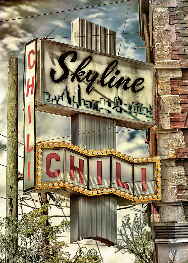 Greek Photograph - Skyline Chili #2 by Stephen Stookey