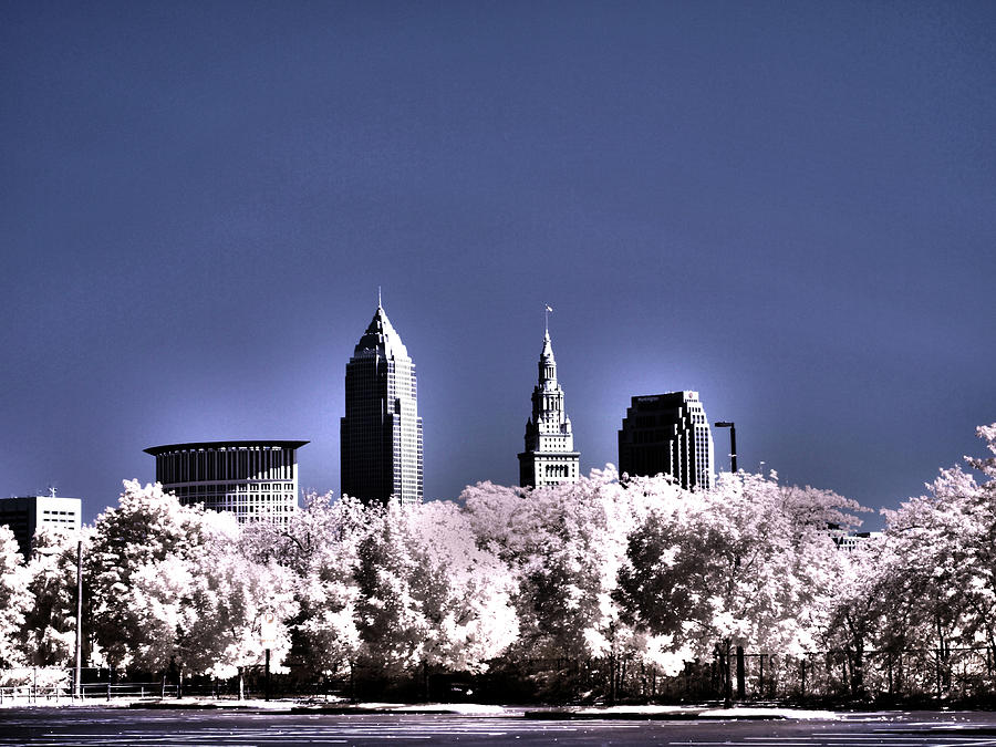 Architecture Photograph - Skyline Cleveland, Ohio by Bob LaForce