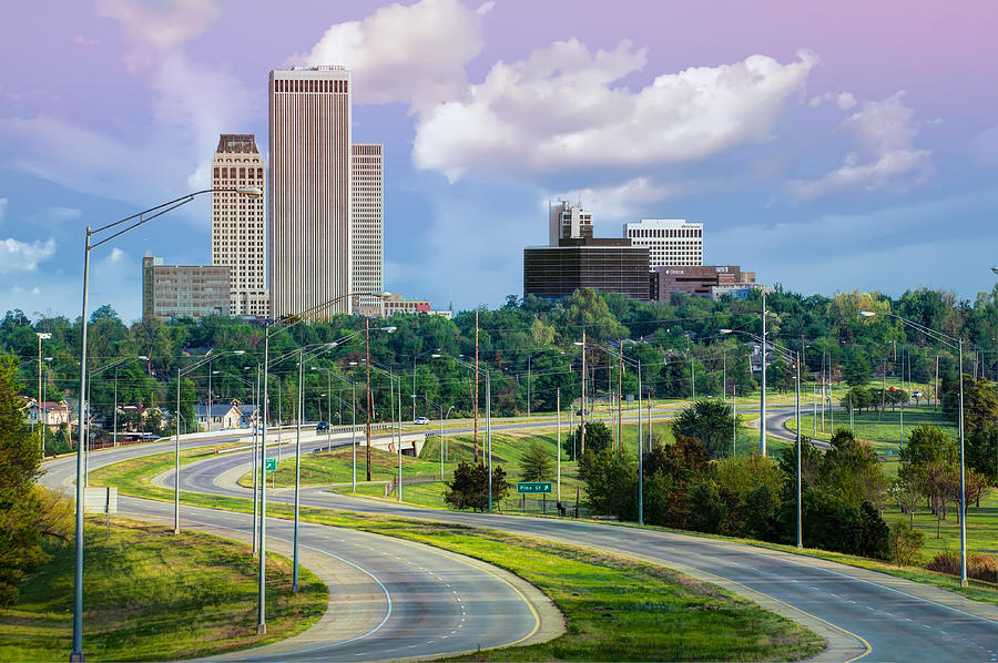 Tulsa Photograph - Skyline Drive to Tulsa Oklahoma  by Gregory Ballos