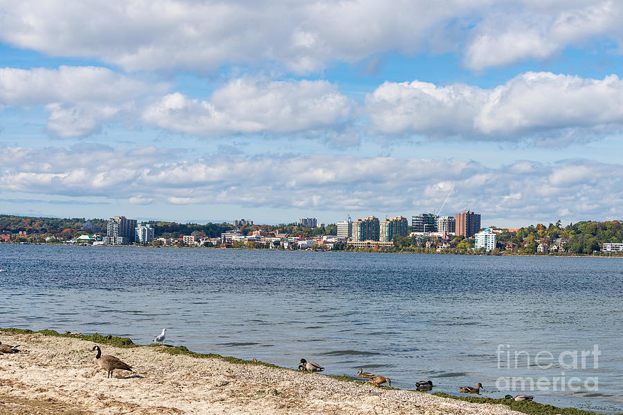 Skyline of Barrie, Ontario Photograph by Les Palenik