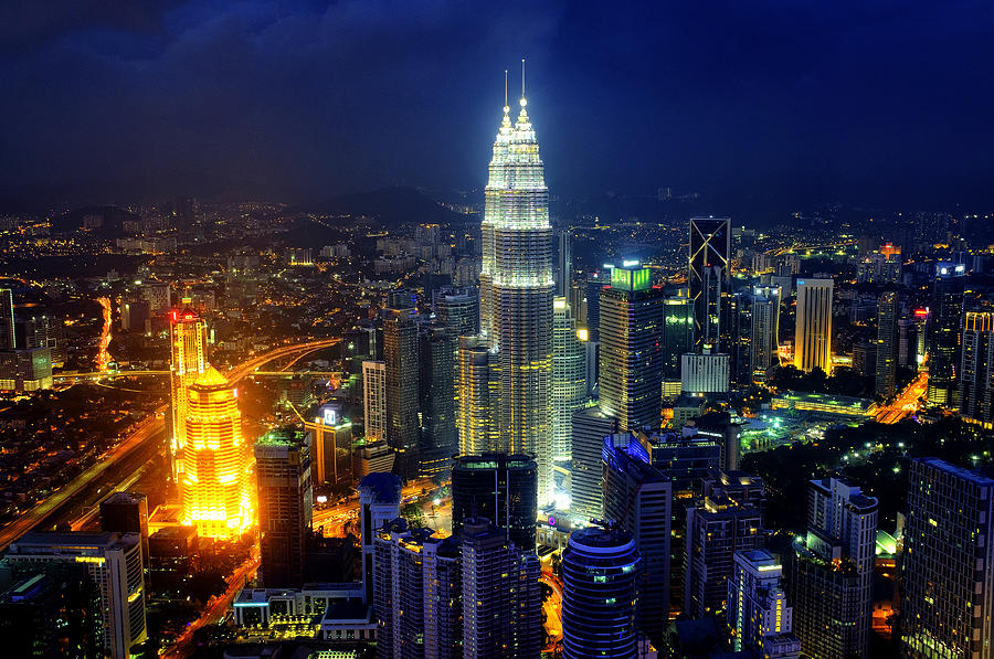 Skyscraper Photograph - Skyline of Kuala Lumpur by Fabrizio Troiani