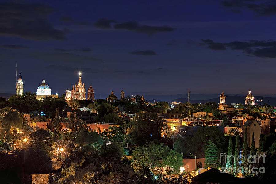 Skyline of San Miguel de Allende, Mexico Photograph by Sam Antonio