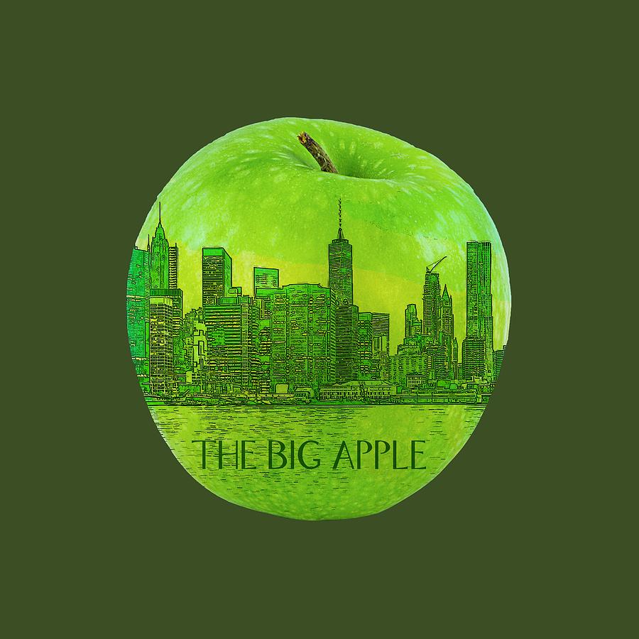 Skyline of The Big Apple, New York City, United States Digital Art by Anthony Murphy