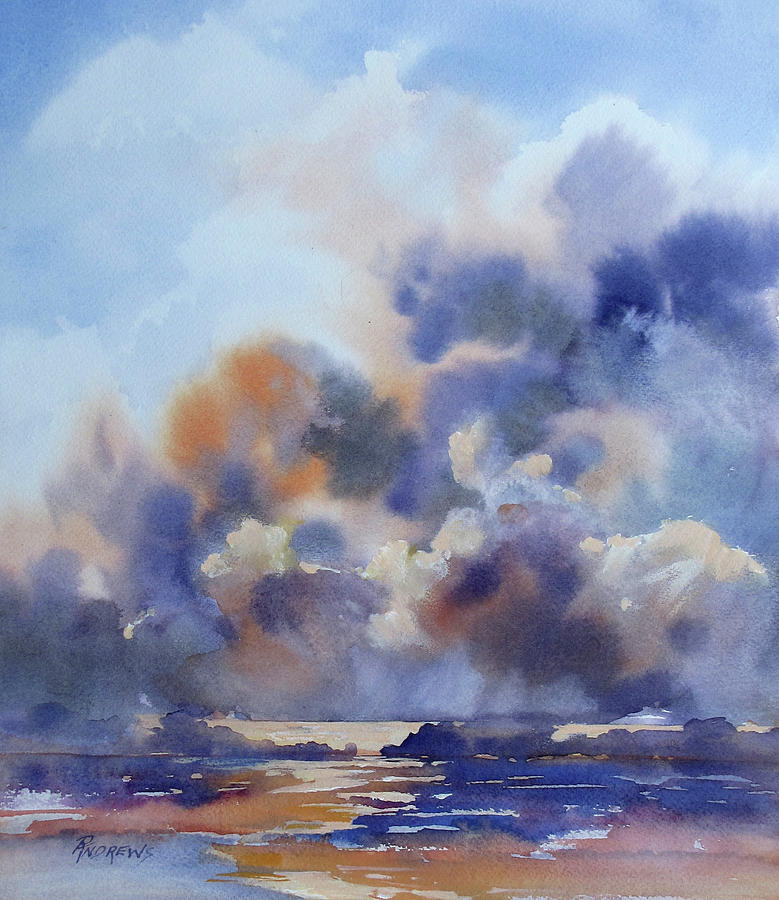 Skyscape 5 Painting by Rae Andrews