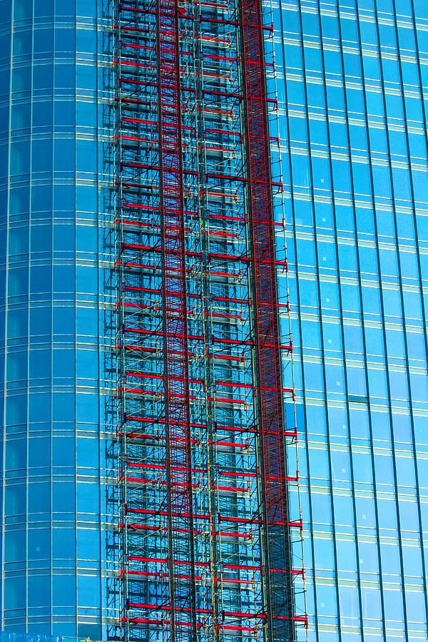 Skyscraper Scaffold Photograph by Polly Castor