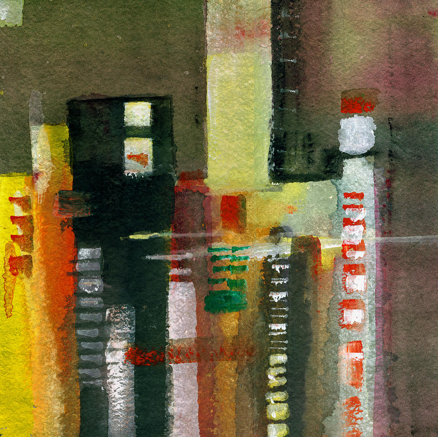 Skyscrapers Painting by Anil Nene