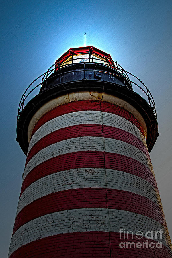 Lighthouse Photograph - Skyward by Laura Mace Rand