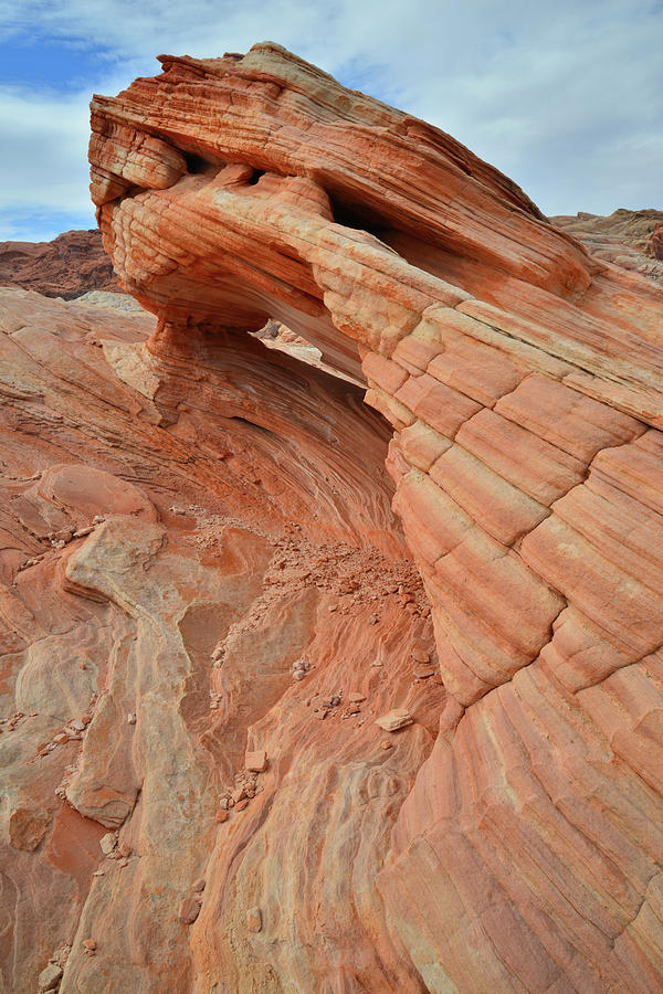Skyward Sandstone in Valley of Fire Photograph by Ray Mathis