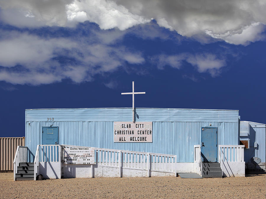 Desert Photograph - Slab City Christian Center by Dominic Piperata