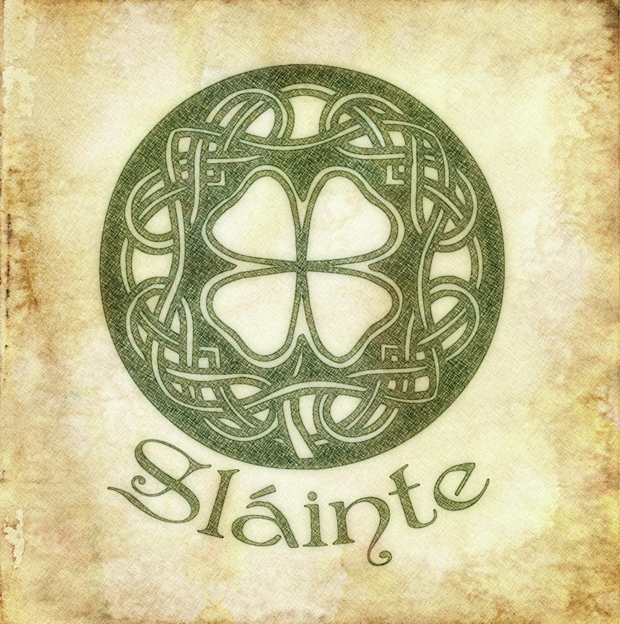 Ireland Painting - Slainte Or To Your Health by Little Bunny Sunshine