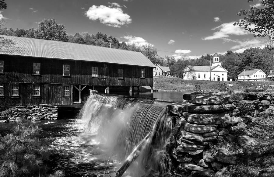 Black And White Photograph - Slarrows Mill by Betty Denise