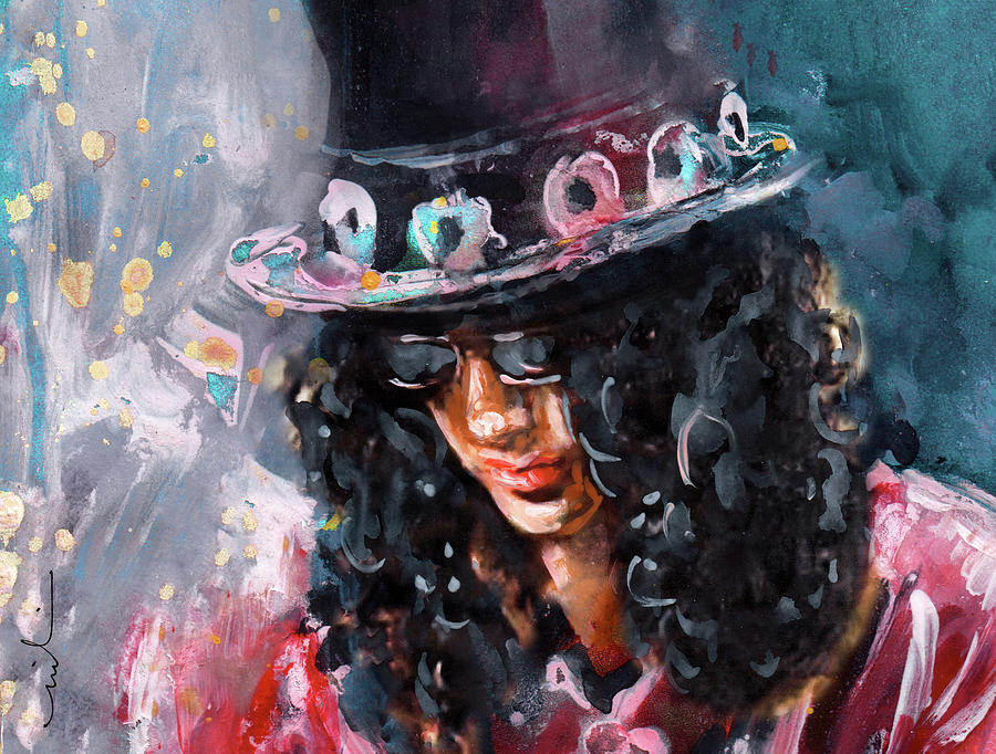 Slash Close Up Painting by Miki De Goodaboom