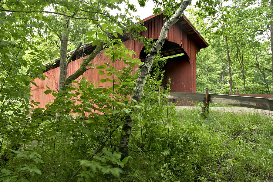 Slaughter House covered bridge in Northfield Vermont Photograph by George Robinson