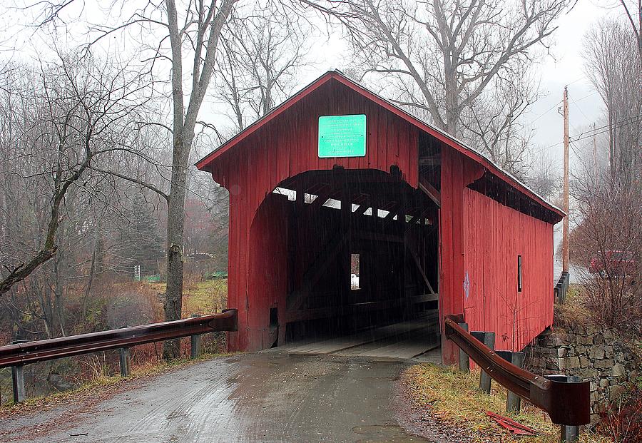 Slaughter House Covered Bridge Photograph by Wayne Toutaint