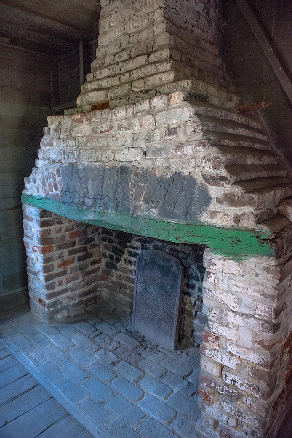 Slave Cabin Fireplace Photograph by Dale Powell