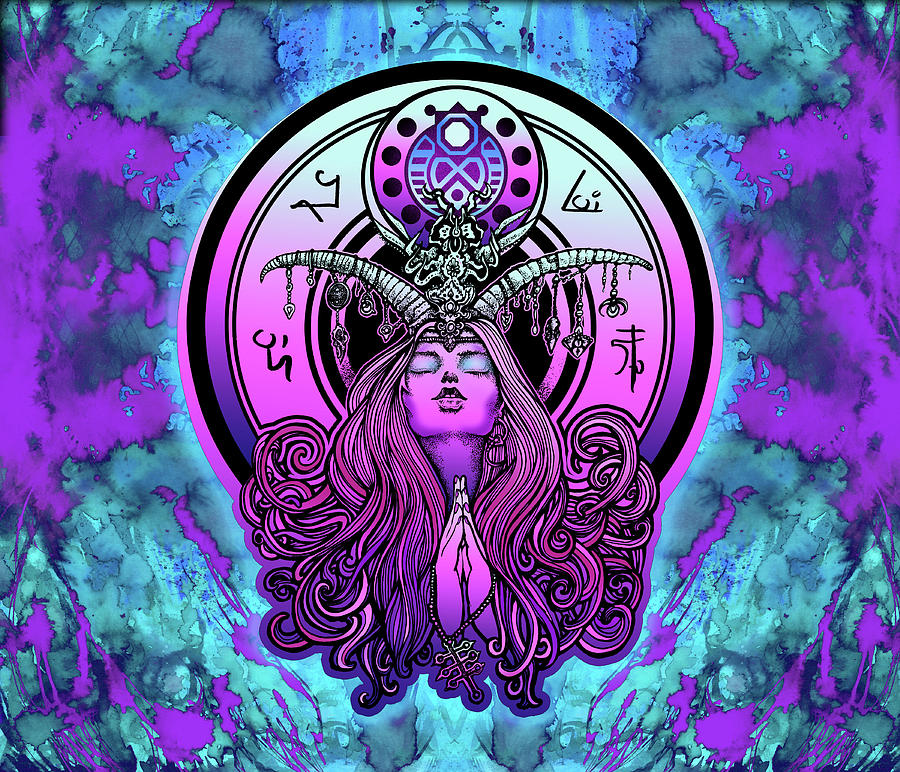 Slavic Priestess Mixed Media by Thomas Ambrose DENNEY Slavic Priestess Mixed Media by Thomas Ambrose DENNEY