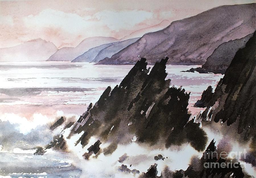 F 770  Slea Head on the Wild Atlantic Way Co. Kerry Painting by Val Byrne