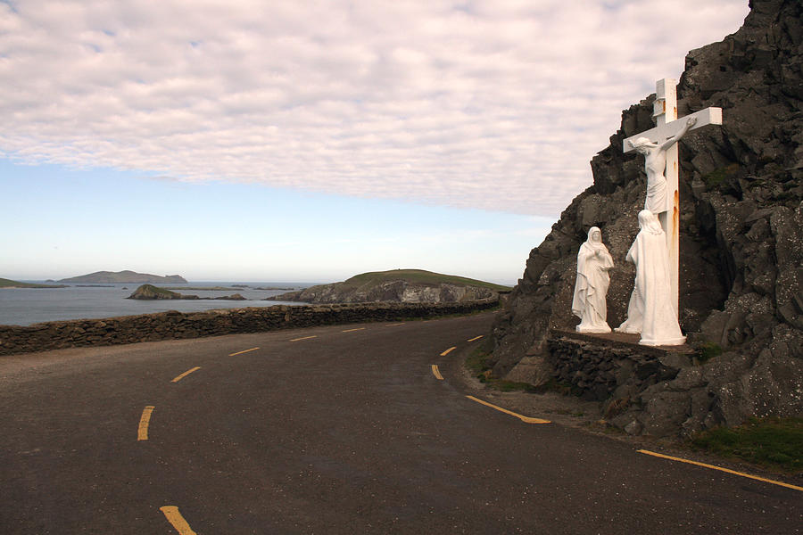 Slea Head Photograph - Slea Head Grotto by John Quinn Slea Head Photograph - Slea Head Grotto by John Quinn