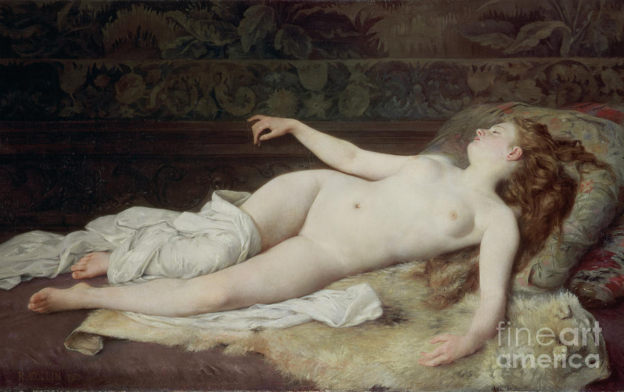 Nude Painting - Sleep by Louis Joseph Raphael Collin