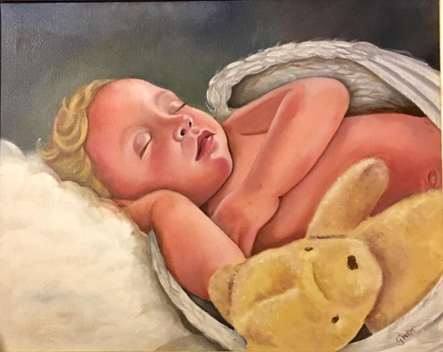 Angel Painting - Sleeping Angel by Gwendolyn Frazier
