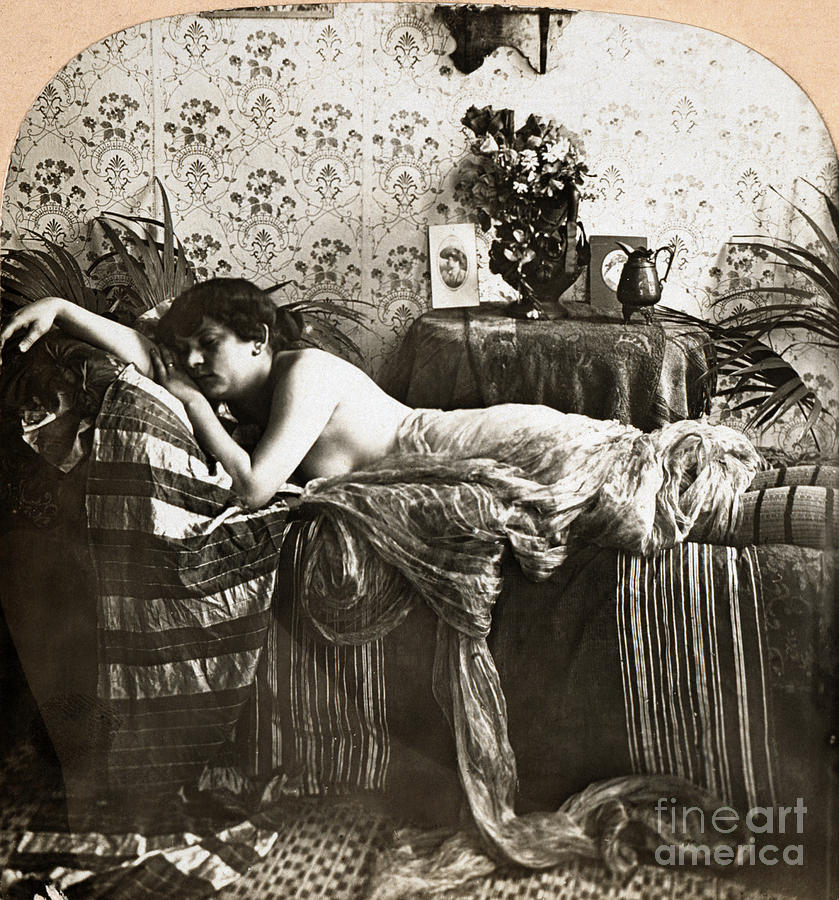 Nude Painting - SLEEPING BEAUTY, c1900 by Granger