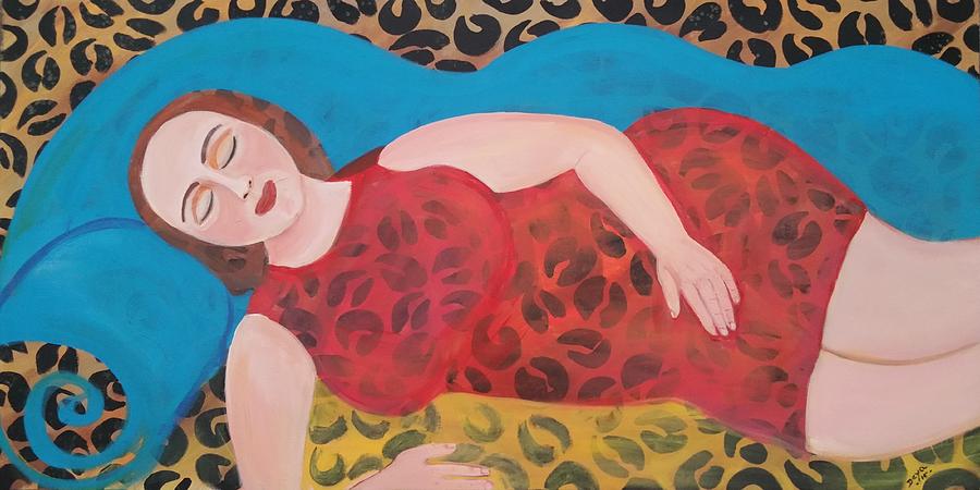 Woman Painting - Sleeping Beauty by Deyanira Harris