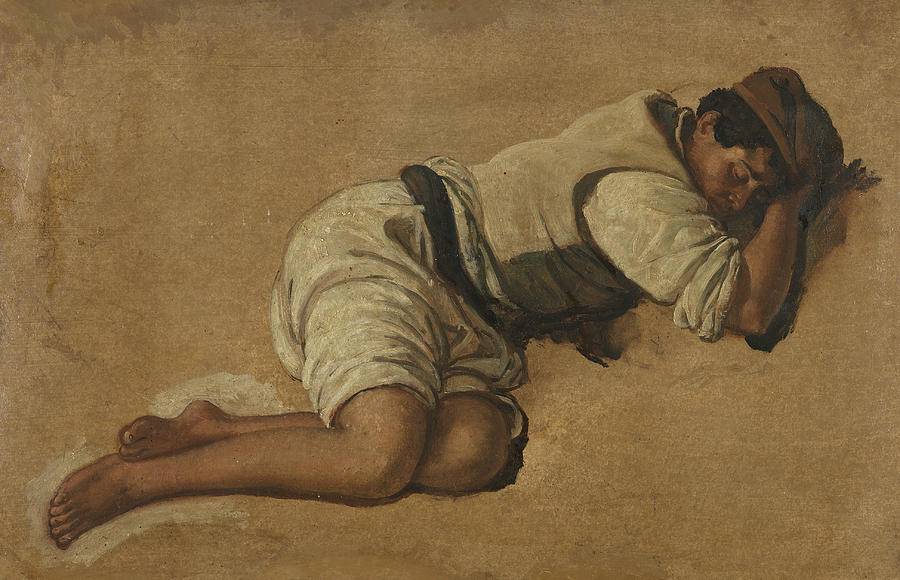 Sleeping boy Painting by Franz Ludwig Catel