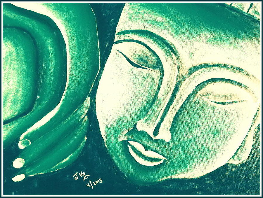 Sleeping Buddha 11 Painting By Jagjeet Kaur 