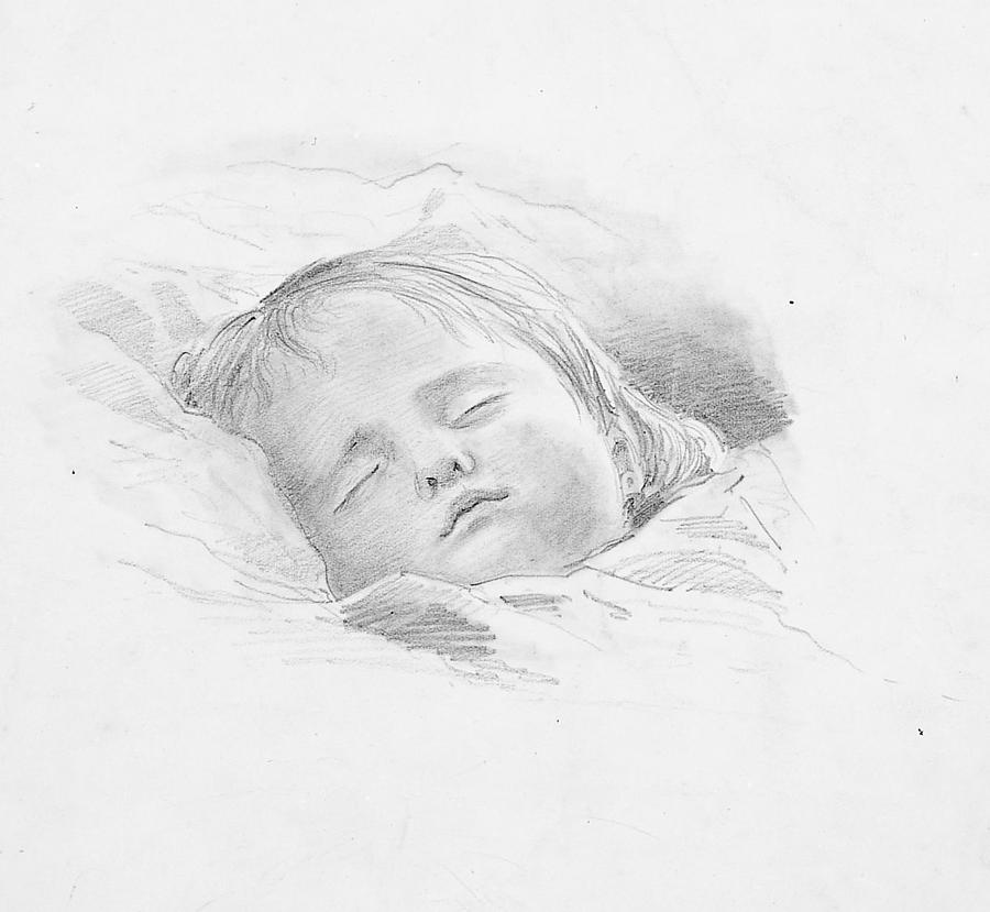 Sleeping Child Painting by John Singer